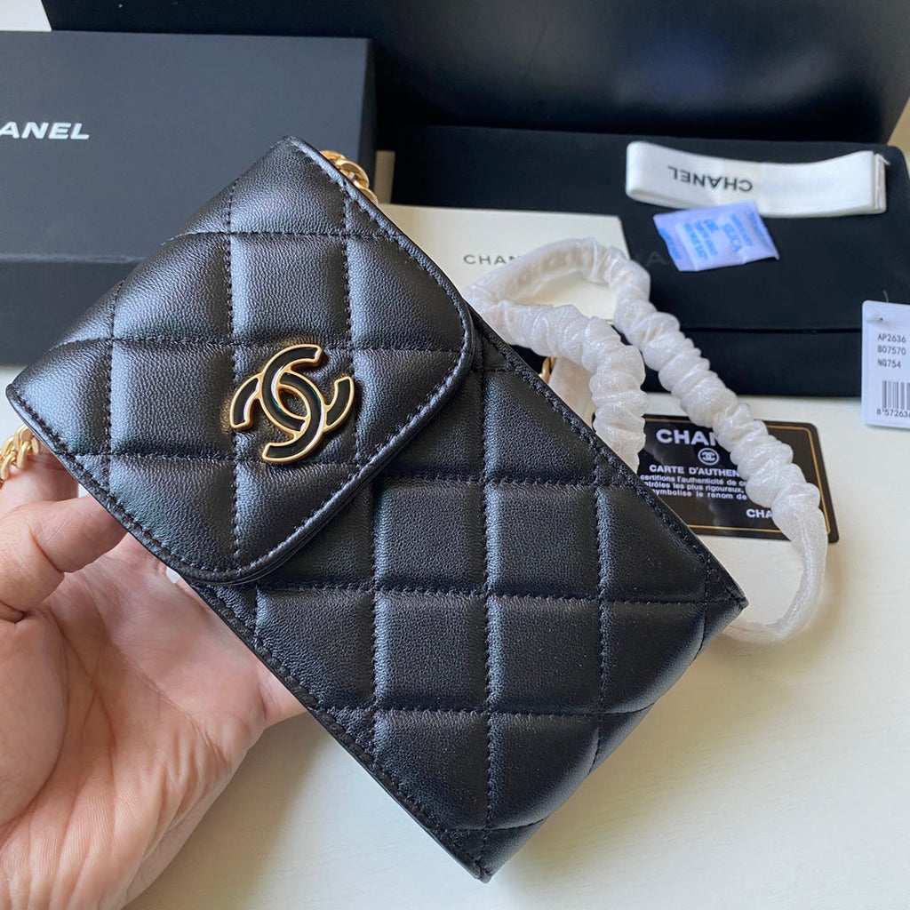 CHL - Phone Holder Black Bag For Women 15LO/6in