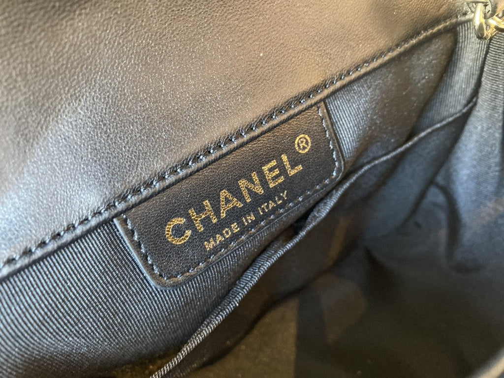 CHL - Small Flap Bag Gold Hardware Black For Women Handbags, Shoulder Bags 7.5in/19LO AS2232