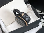CHL - Vanity Case Shiny Gold Black Bag For Women 9.5LO/3.7in