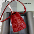 BLN-Ciaga Hourglass Small Handbag In Red, For Women,  Bags 9in/23LO