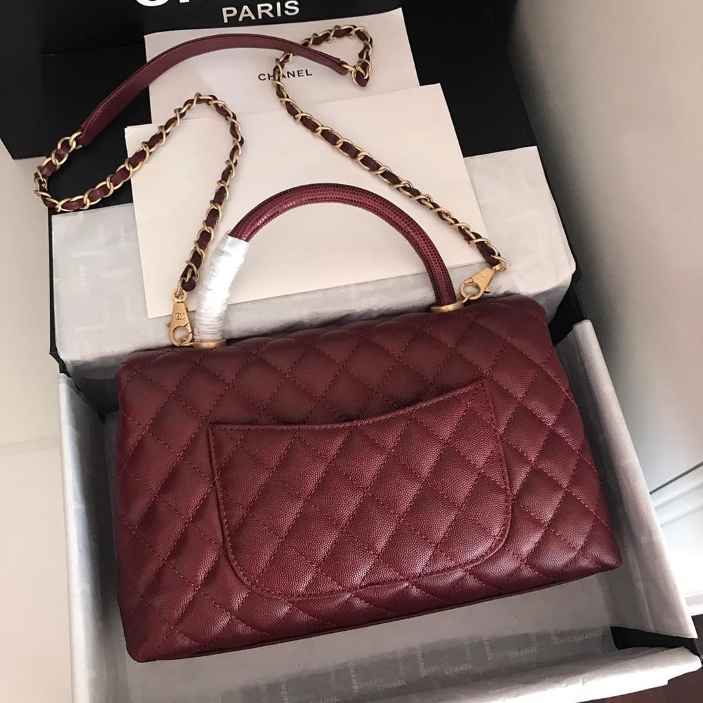 CHL - Handbag With Top Handle Dark Red For Women 11in/28LO