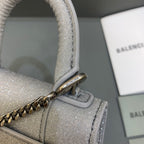 BLN-Ciaga Hourglass Mini Handbag With Chain In Grey, For Women,  Bags 4.7in/12LO