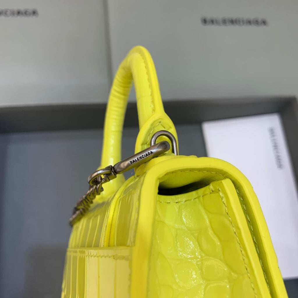BLN-Ciaga Hourglass Mini Handbag With Chain In Yellow, For Women,  Bags 4.7in/12LO