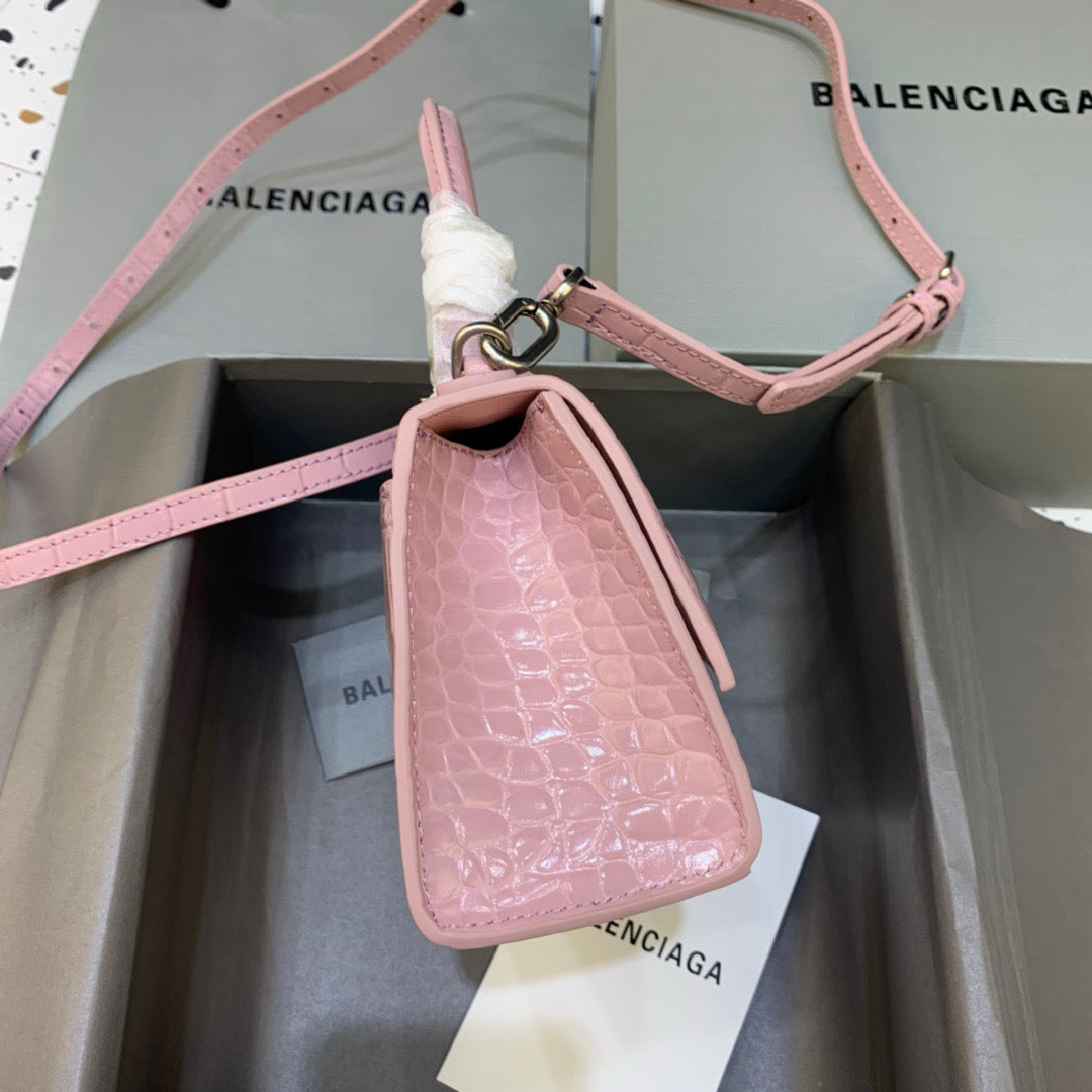 BLN-Ciaga Hourglass XS Handbag In Pink, For Women,  Bags 7.4in/19LO