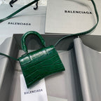 BLN-Ciaga Hourglass Mini Handbag In Green, For Women,  Bags 4.7in/12LO