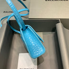 BLN-Ciaga Hourglass Mini Handbag In Blue, For Women,  Bags 4.7in/12LO