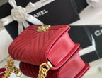 CHL - Medium Boy Handbag Red For Women 9.8in/25LO A67086