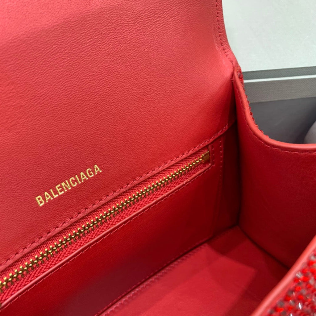 BLN-Ciaga Hourglass Small Handbag In Red, For Women,  Bags 9in/23LO