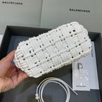 BLN-Ciaga Bistro XS Basket With Strap In White, For Women,  Bags 16.1in/41LO 6713422IE3Y9000
