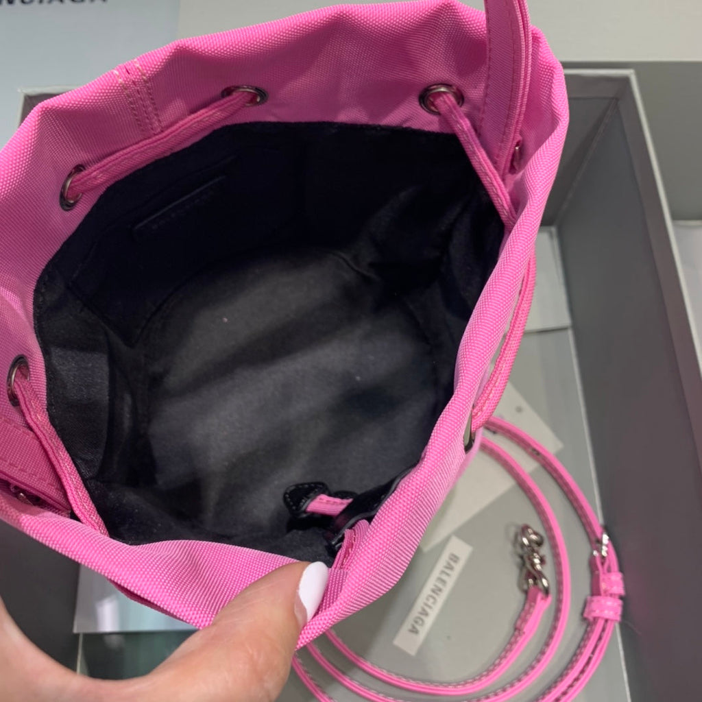 BLN-Ciaga Le Cagole Medium Bucket Bag In Pink, For Women,  Bags 11.8in/30LO