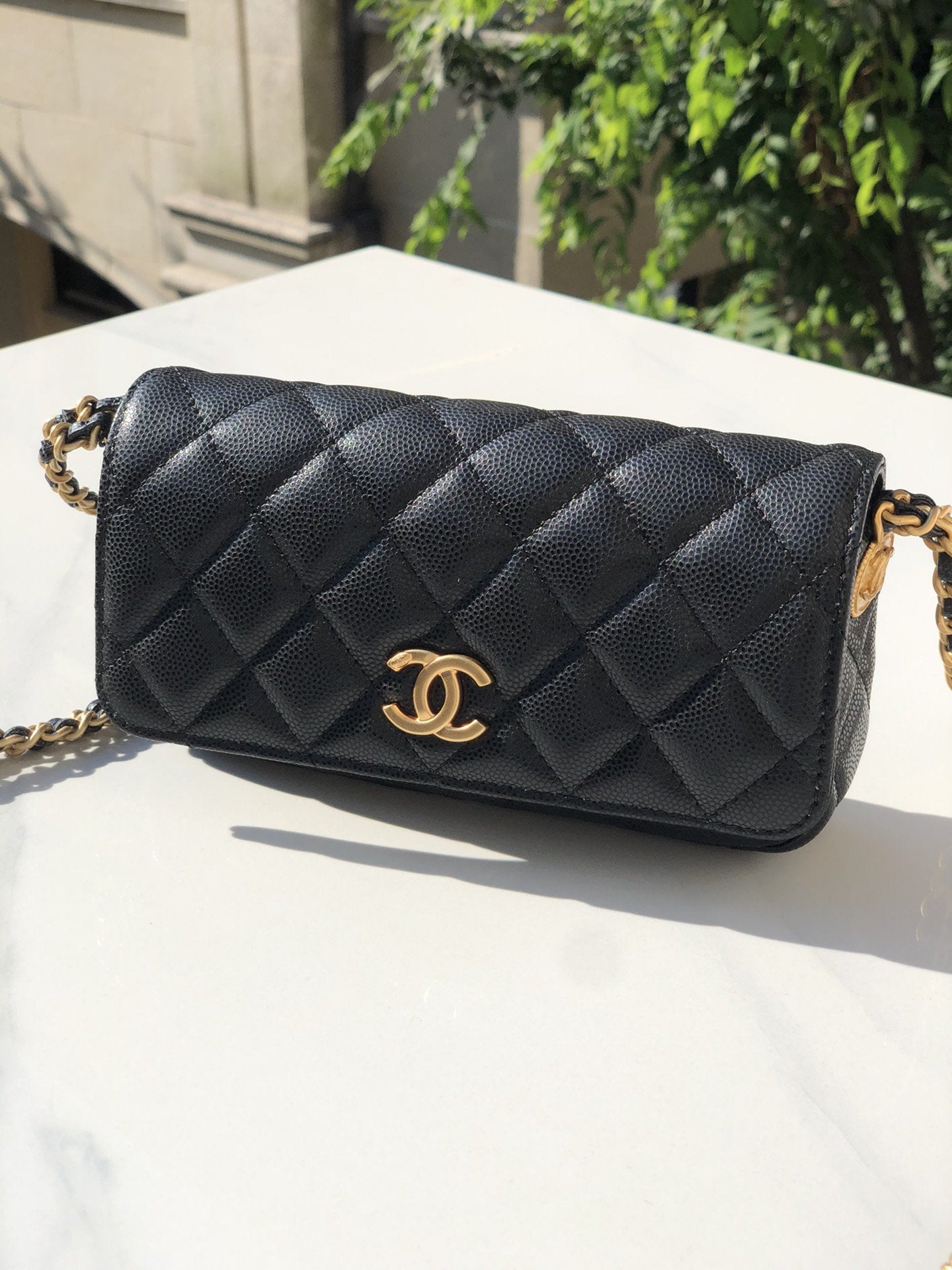 CHL - Small Flap Bags Gold Hardware Black For Women Handbags, Shoulder Bags 7.5in/19.2LO