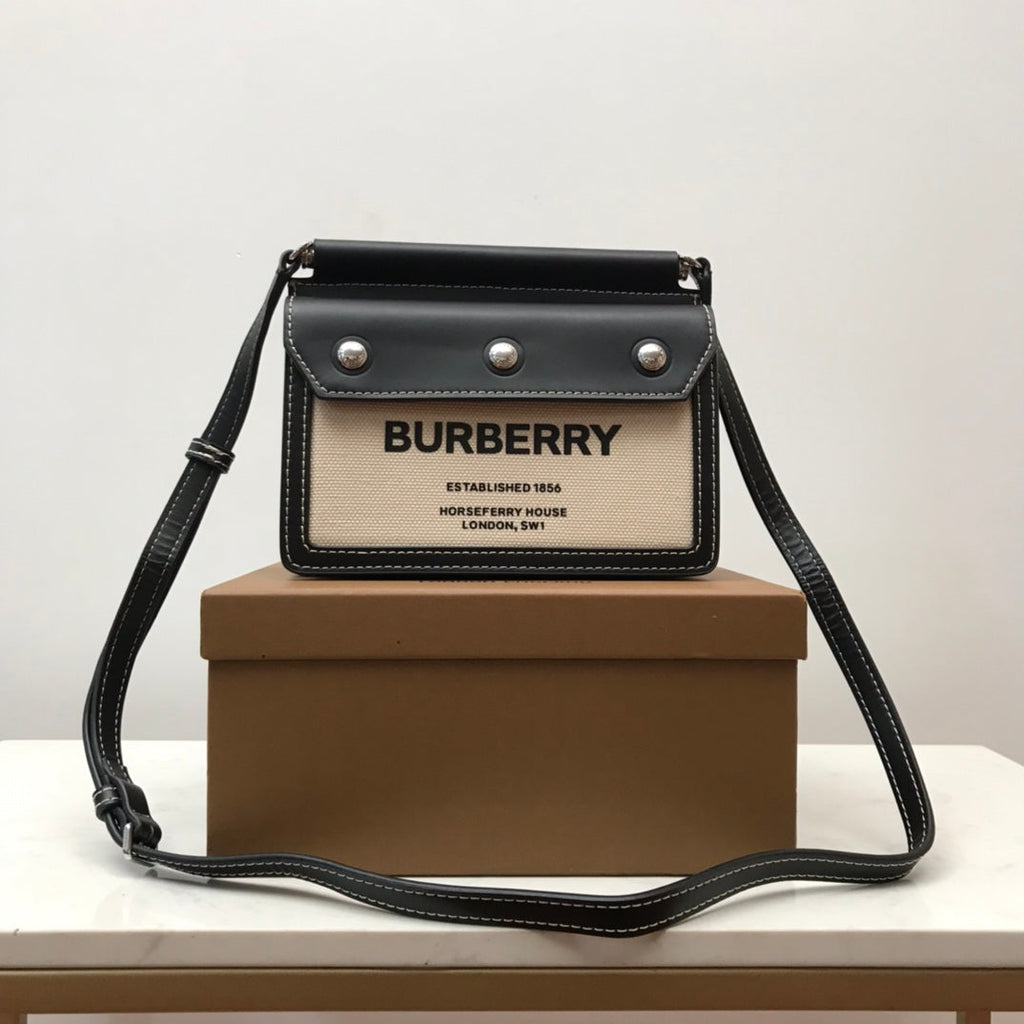 B-Berry - BB  Mini Horseferry Print Title Bag With Pocket Detail For Women, Bags 7.5in/19LO