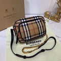 B-Berry - BB   Check Cotton Camera Bag Neutral For Women, Women’s Bags 7.7in/19.5LO
