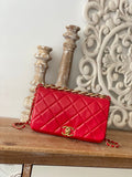 CHL - Large Flap Red Bag For Women 23LO/9in