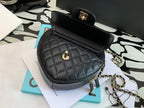 CHL - Mini Heart Bag Black For Women 7in/18LO AS3191 B07958 94305