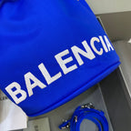 BLN-Ciaga Le Cagole Medium Bucket Bag In Blue, For Women,  Bags 11.8in/30LO