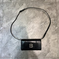 BLN-Ciaga Hourglass Wallet Bag In Black, For Women,  Bags 8in/20LO