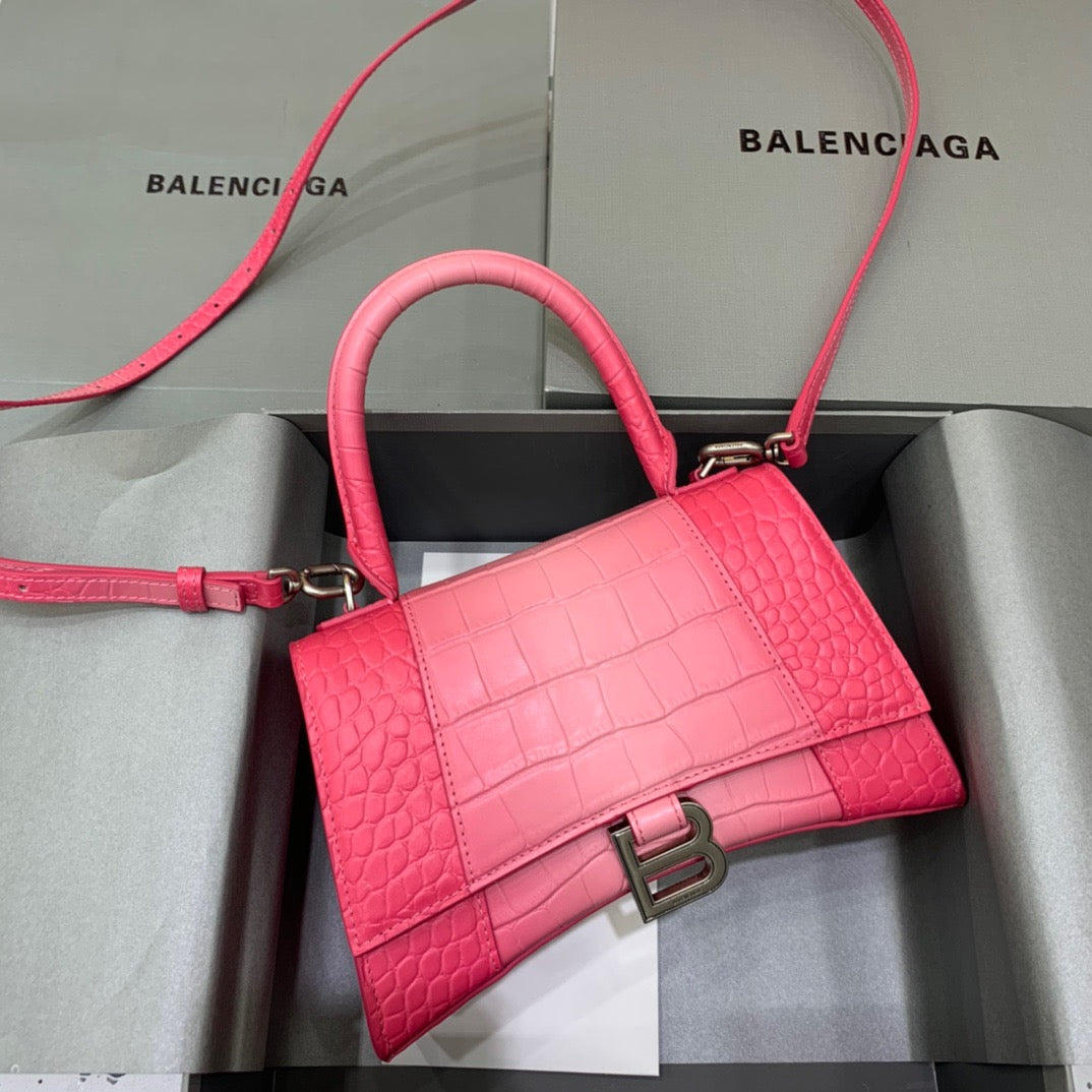 BLN-Ciaga Hourglass Small Handbag In Pink, For Women,  Bags 9in/23LO 5935462107U5812