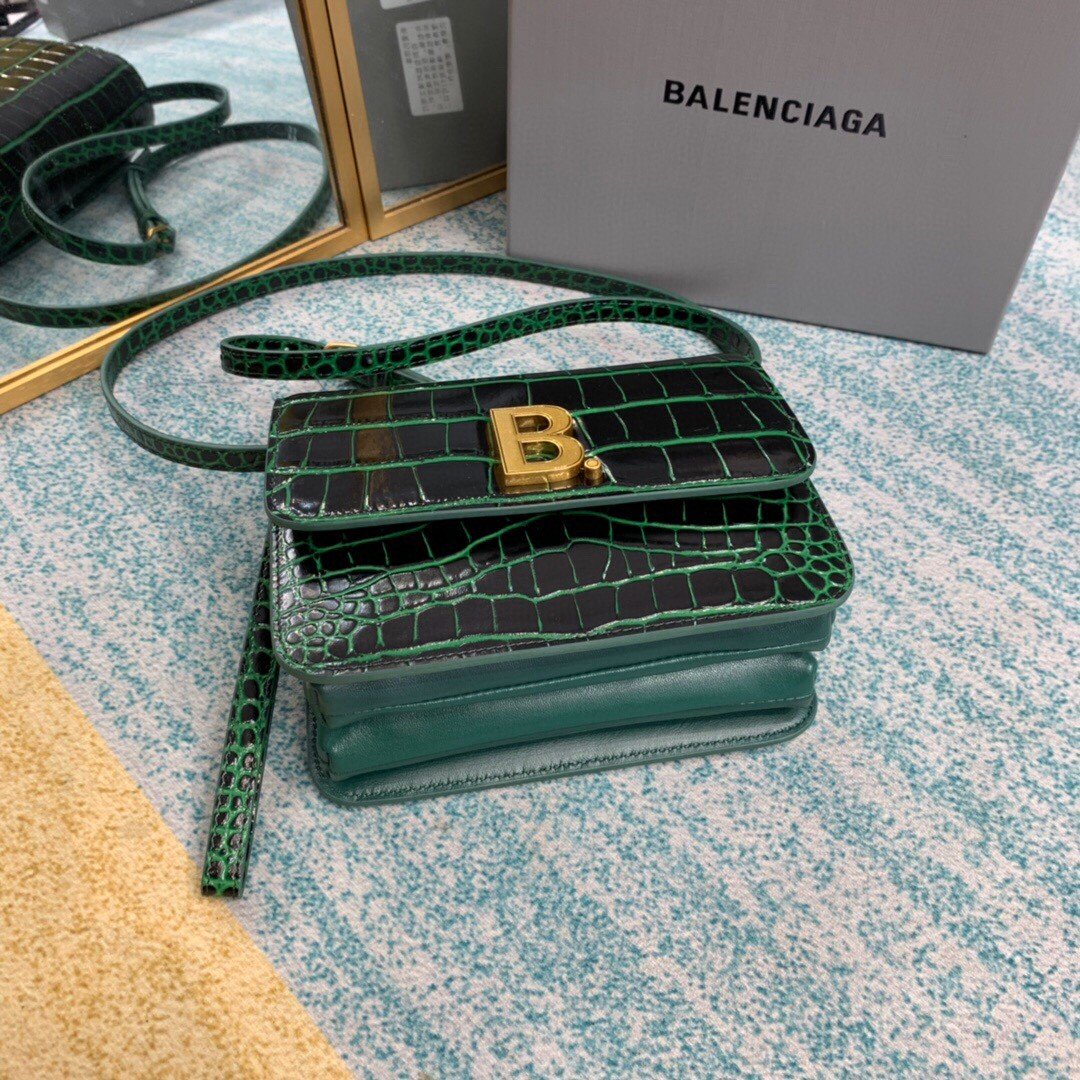 BLN-Ciaga Bolso Bandolera B In Dark Green, For Women,  Bags 7in/18LO