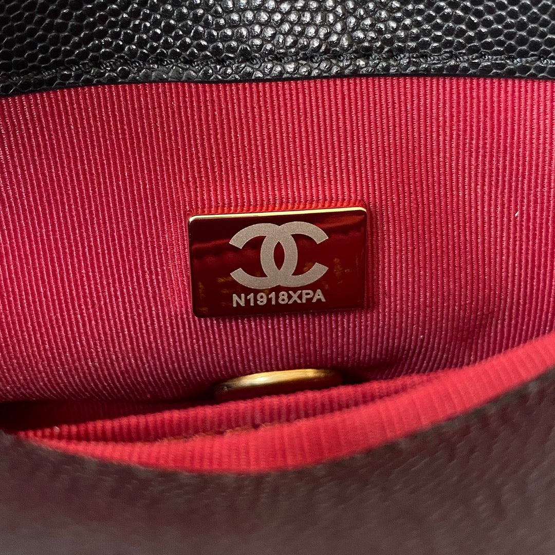 CHL - Mini Flap Bag With Top Handle Gold Hardware Black For Women Handbags, Shoulder Bags 7.9in/20LO AS2431