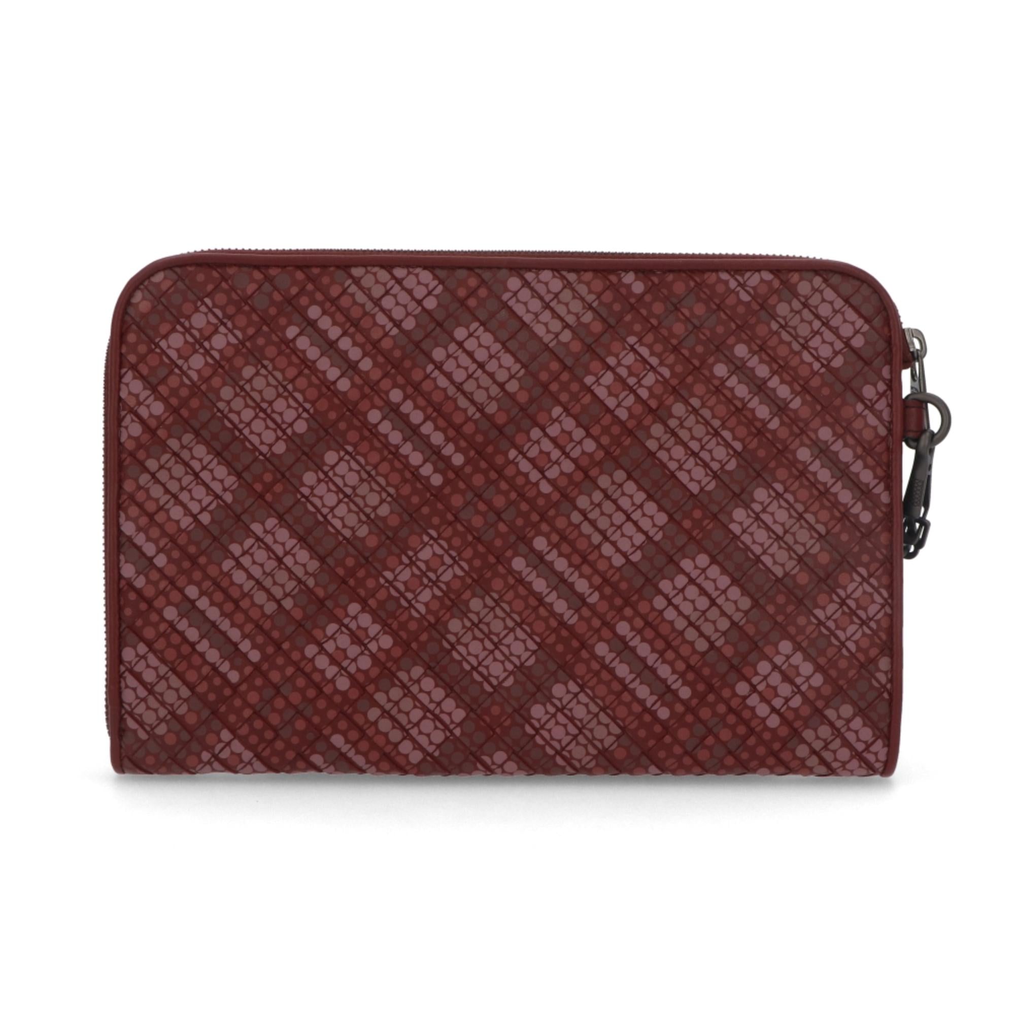 B V  - Intrecciato Polka Dot Document Case Wristlet