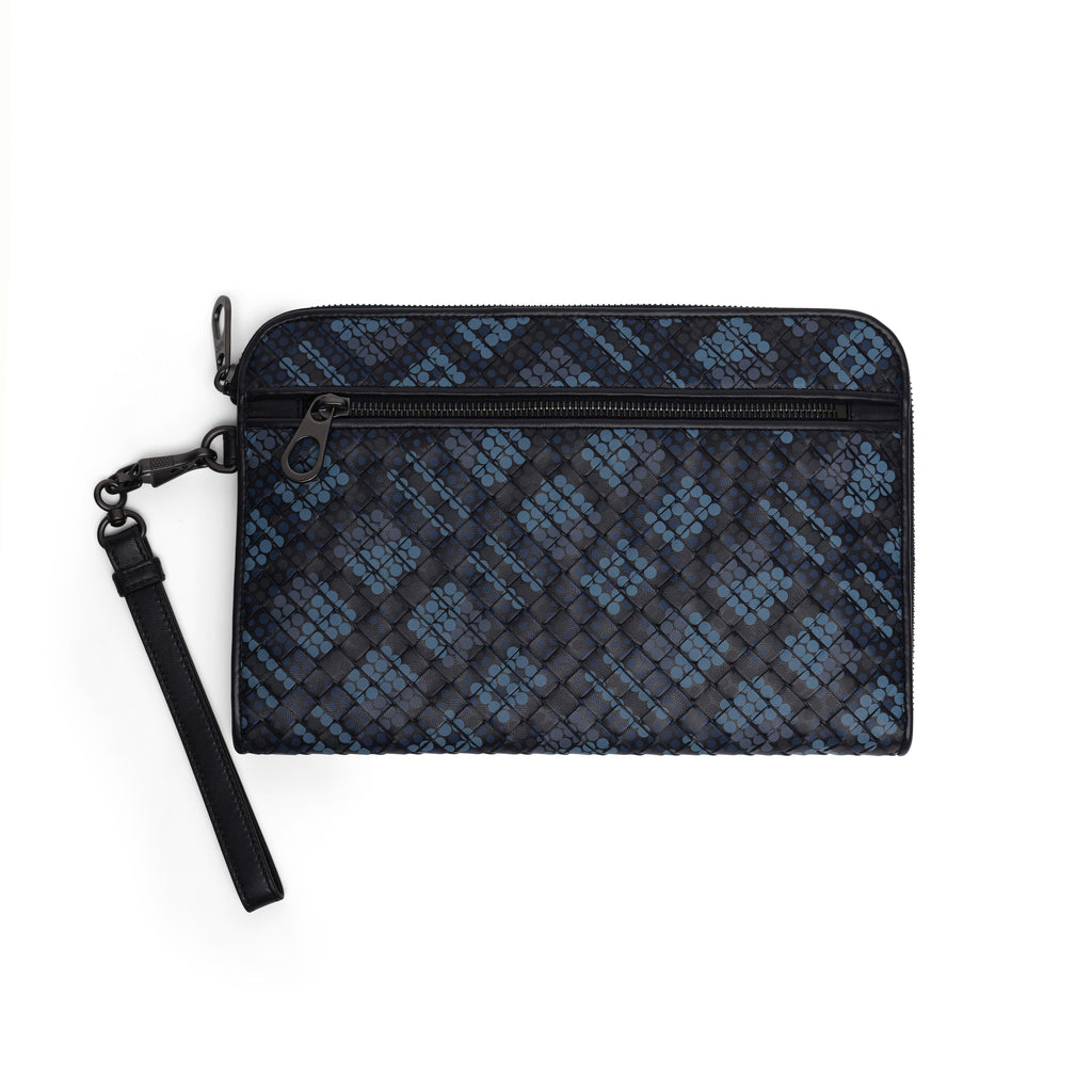 B V  - Intrecciato Polka Dot Document Case Wristlet