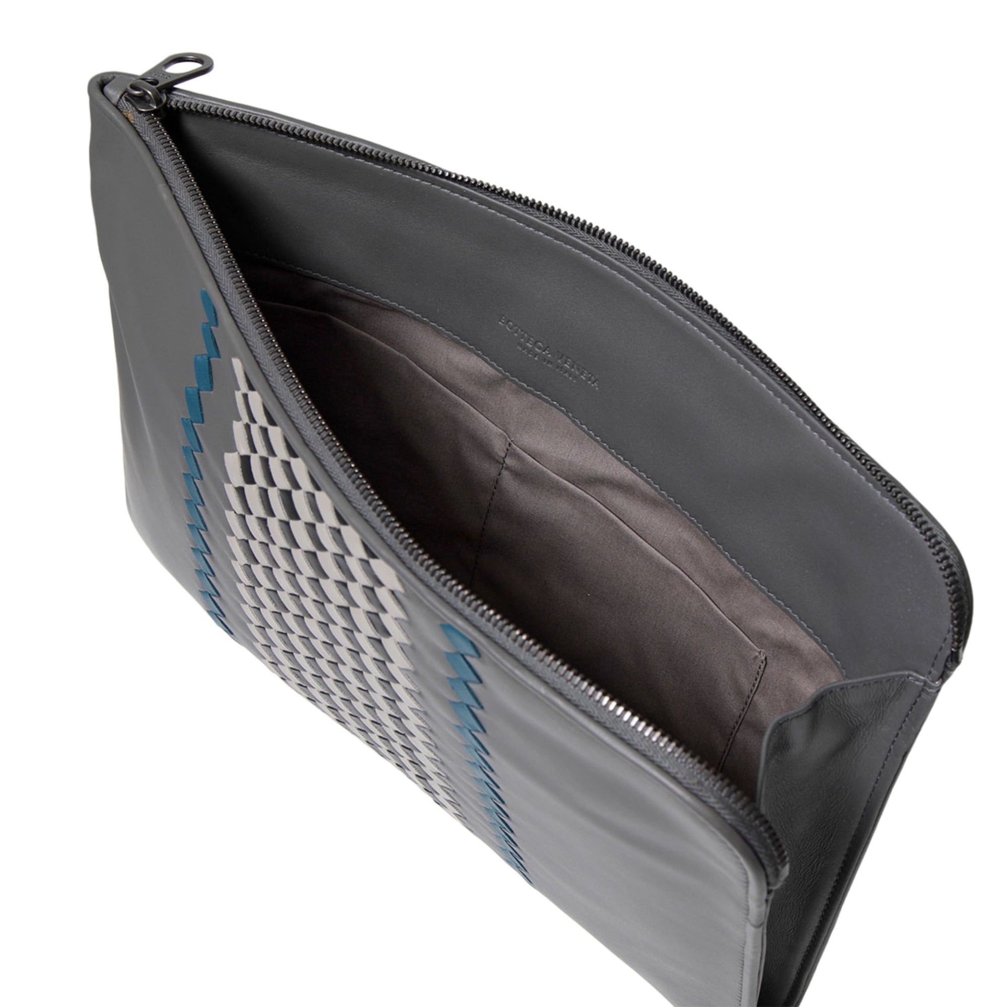 B V  - Men's Intrecciato Leather Clutch Bag