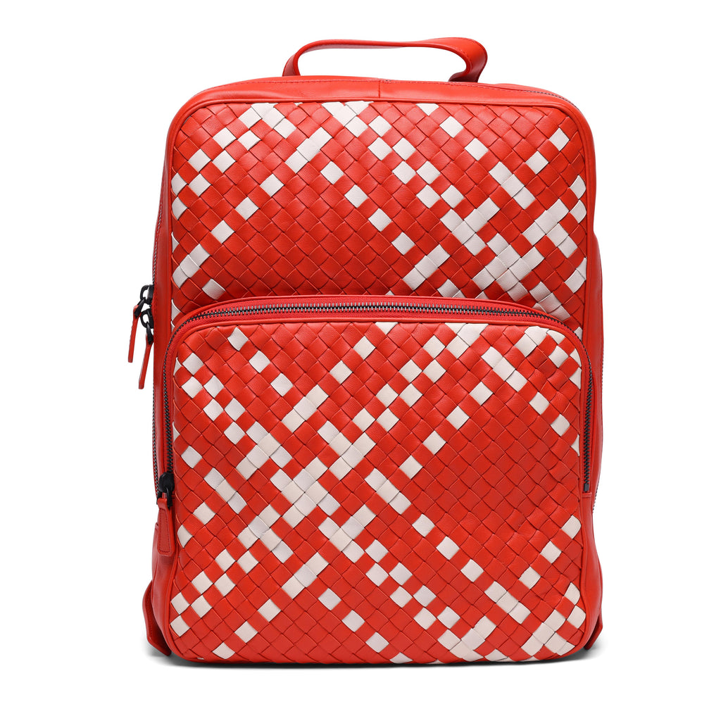 B V  - Intrecciato Woven Backpack