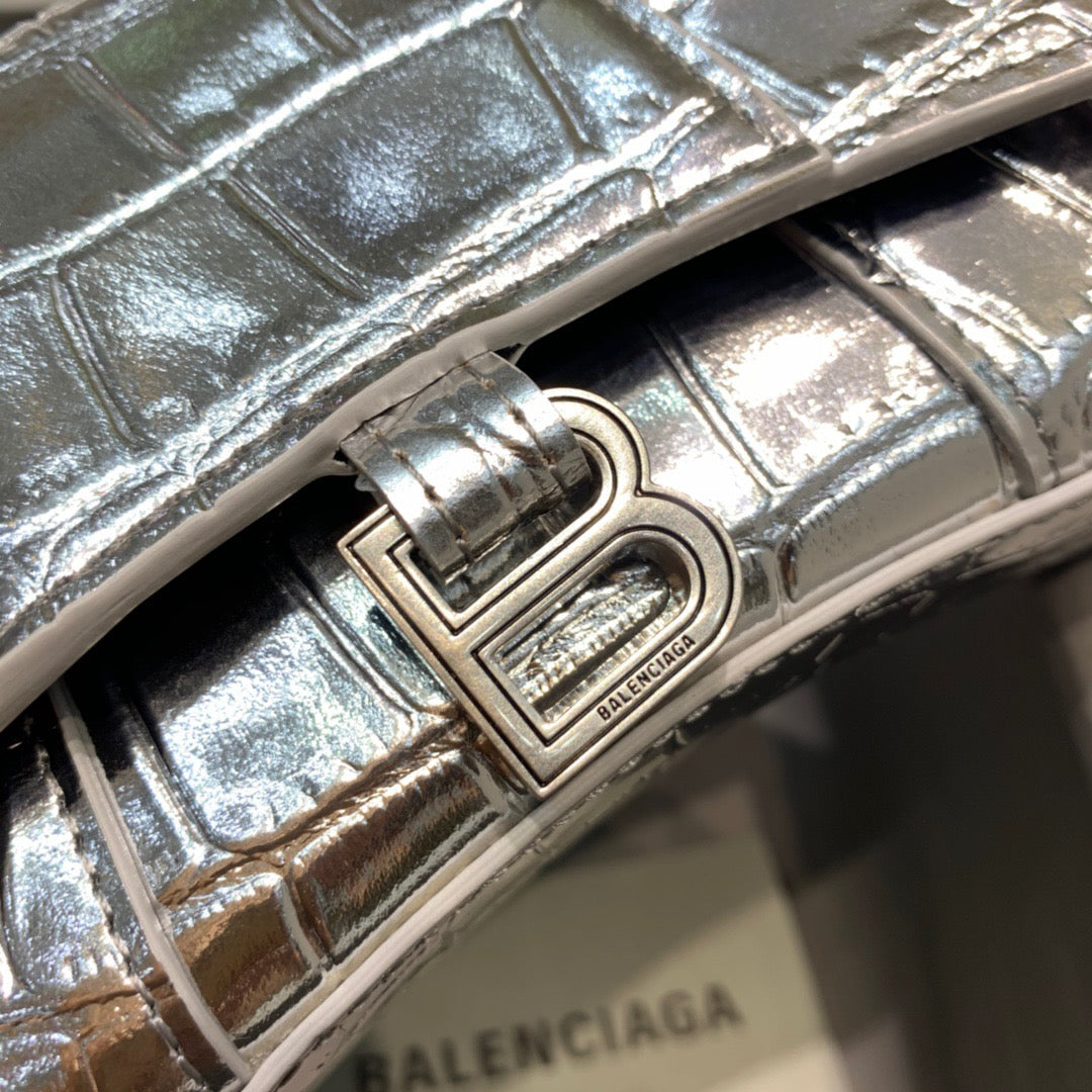 BLN-Ciaga Hourglass Mini Handbag In SliTLM -, For Women,  Bags 4.7in/12LO 6373721S4CY8110