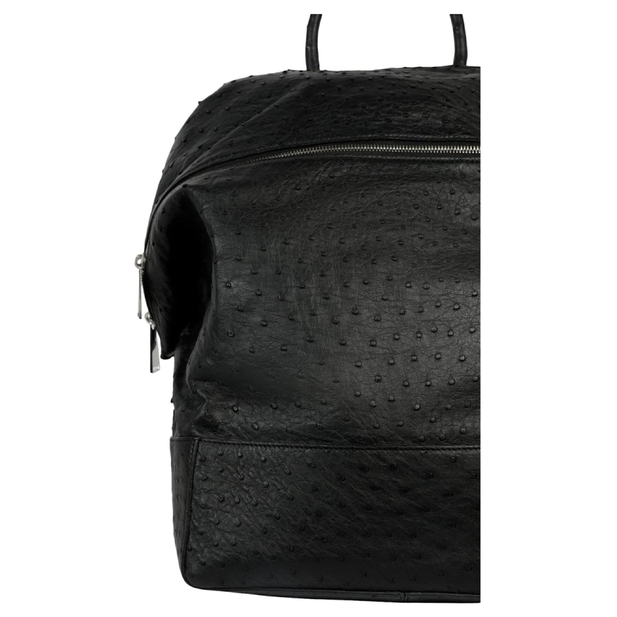 B V  - Ostrich Leather Outlet Backpack
