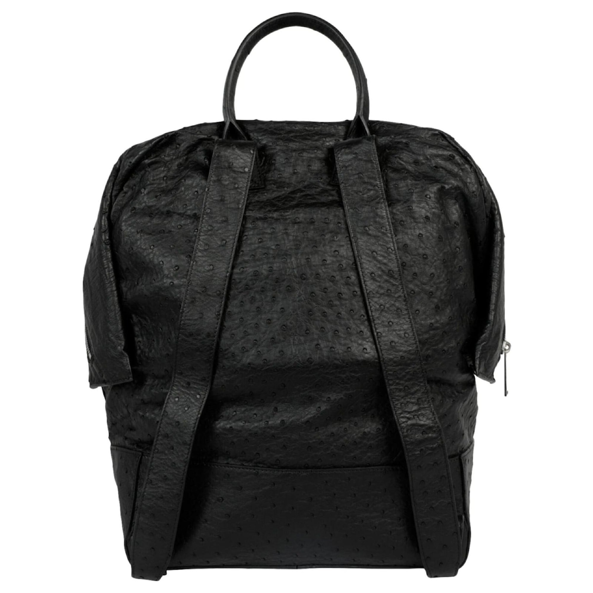 B V  - Ostrich Leather Outlet Backpack