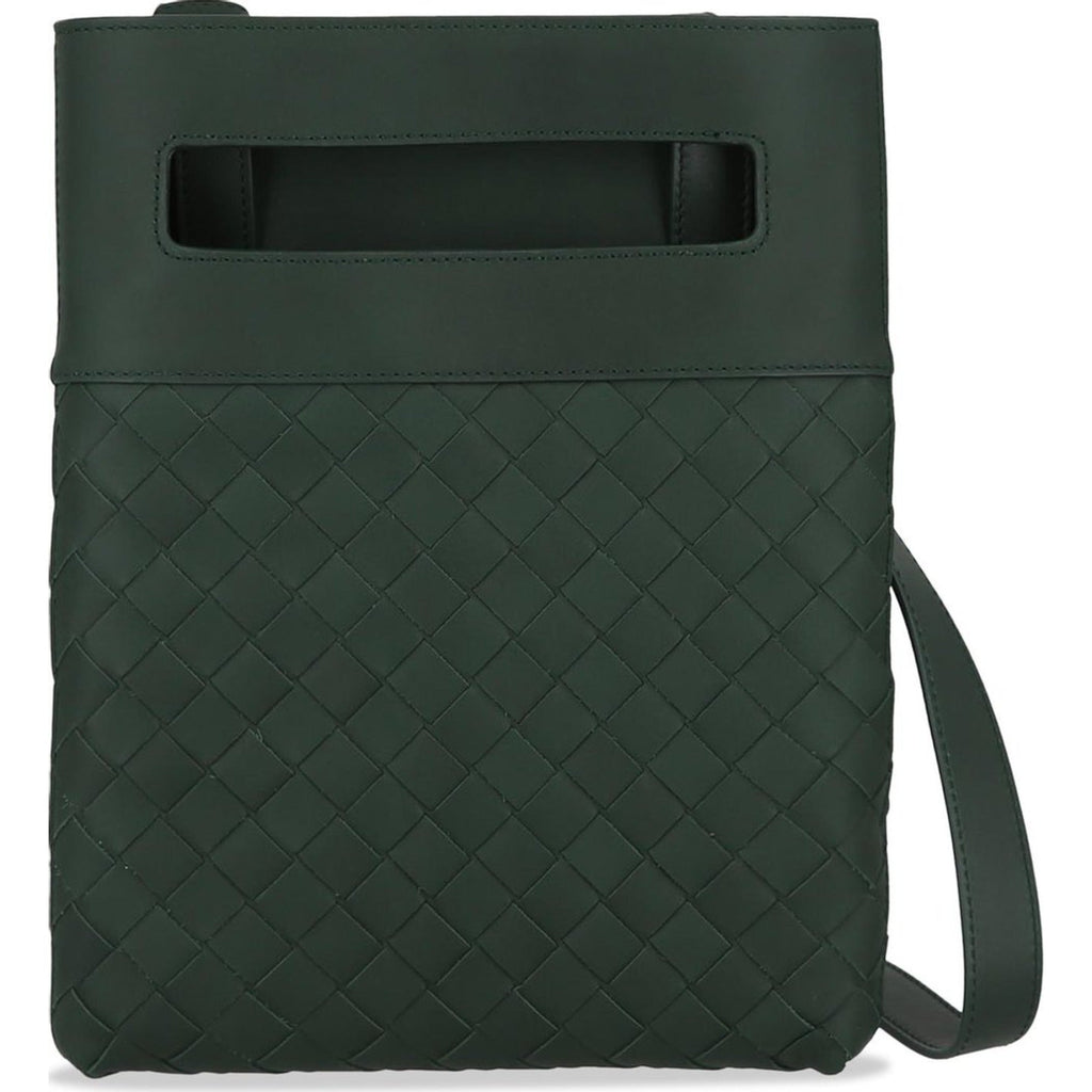 B V  - Intrecciato Leather Crossbody Bag