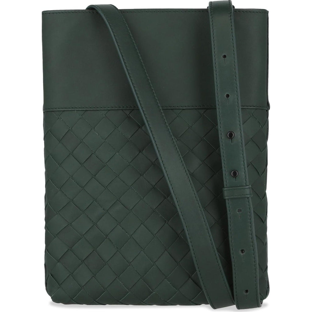 B V  - Intrecciato Leather Crossbody Bag