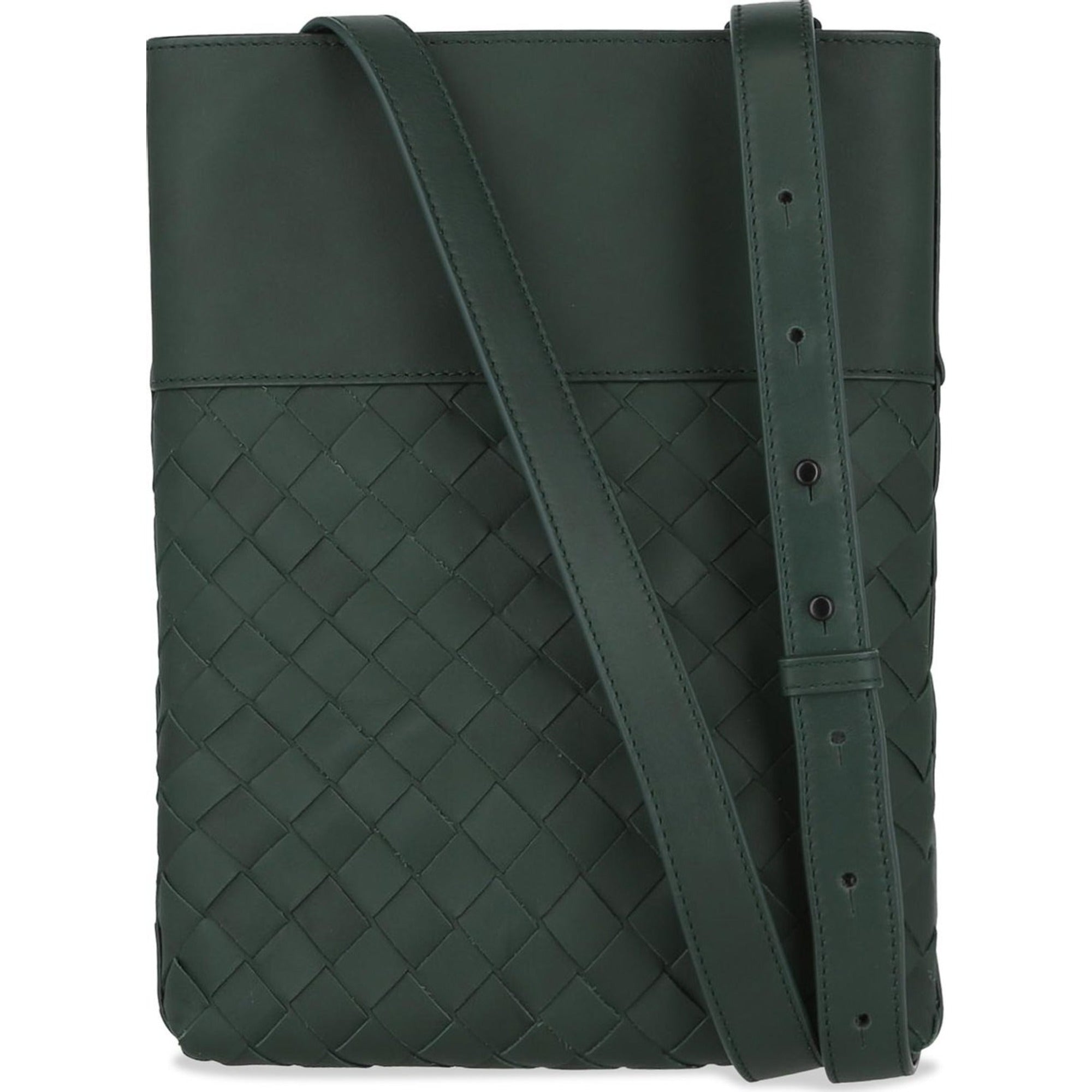 B V  - Intrecciato Leather Crossbody Bag