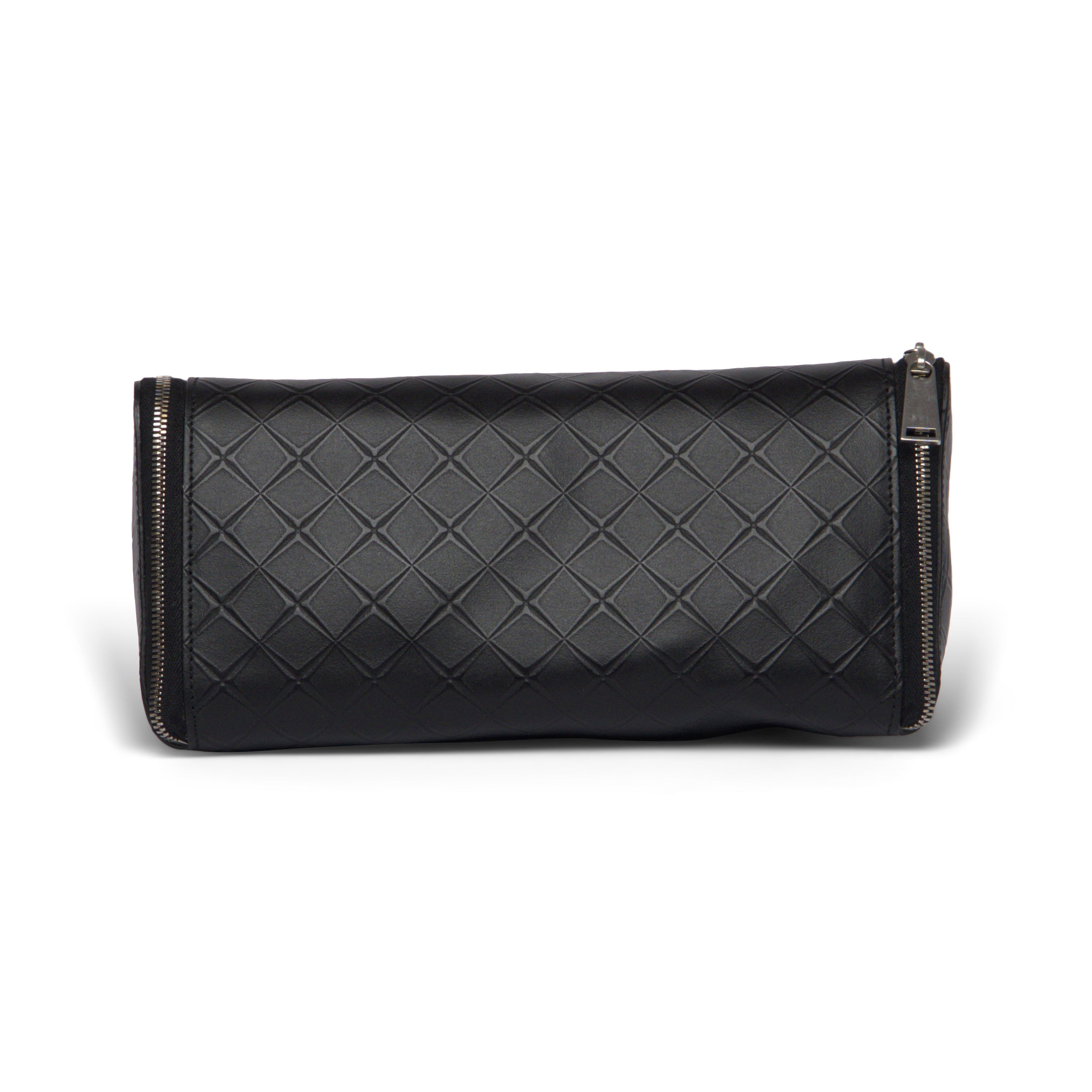B V  - Leather Black Clutch
