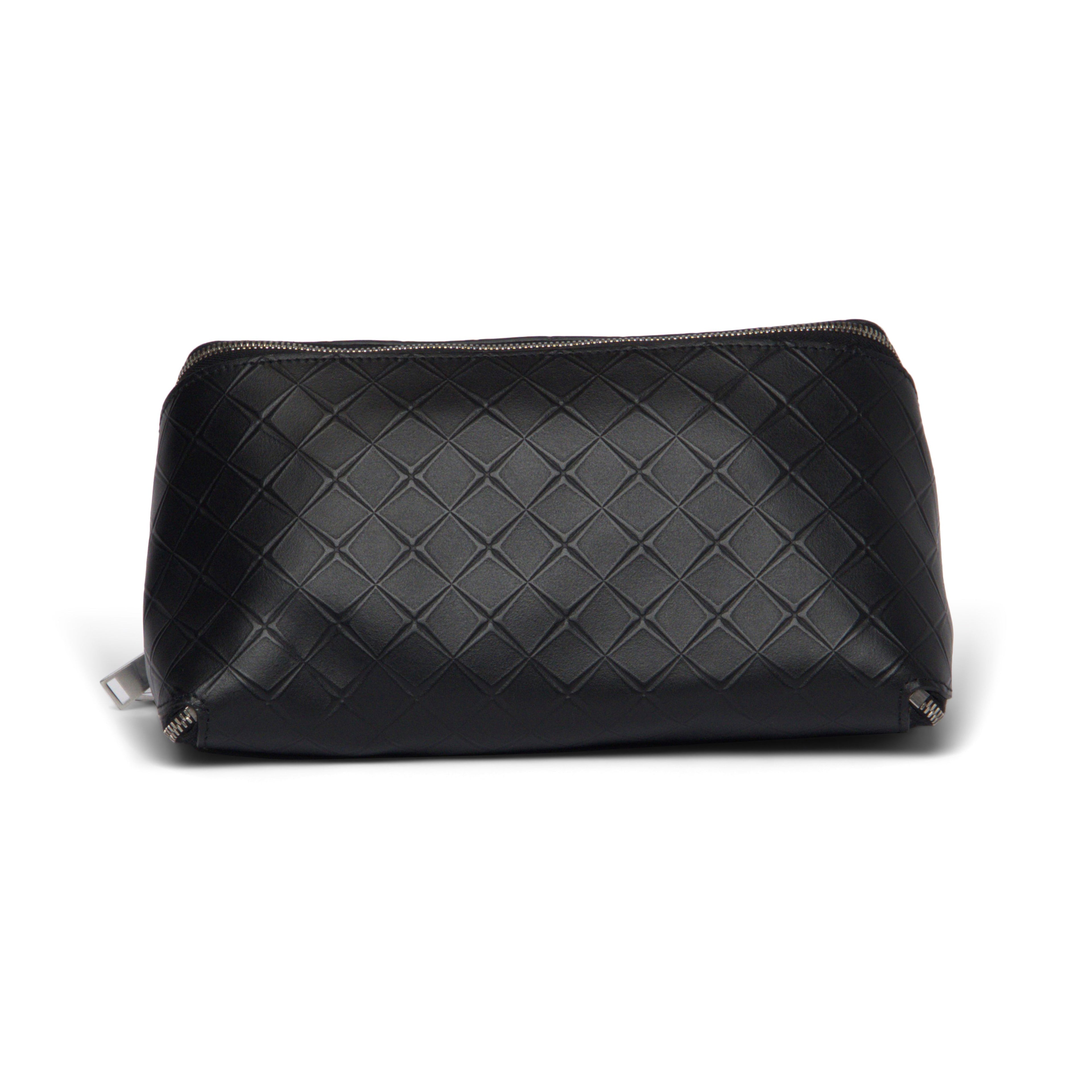 B V  - Leather Black Clutch
