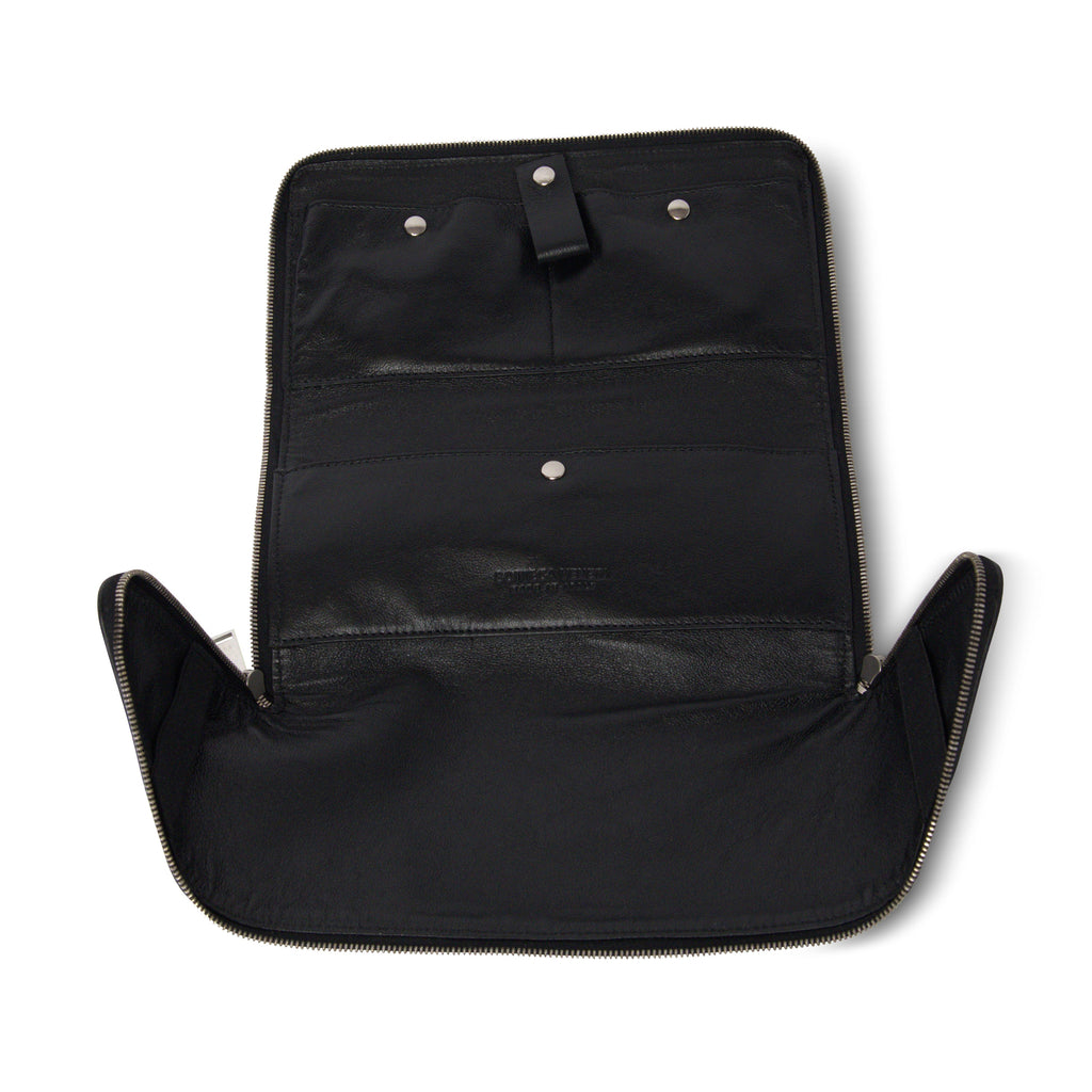 B V  - Leather Black Clutch