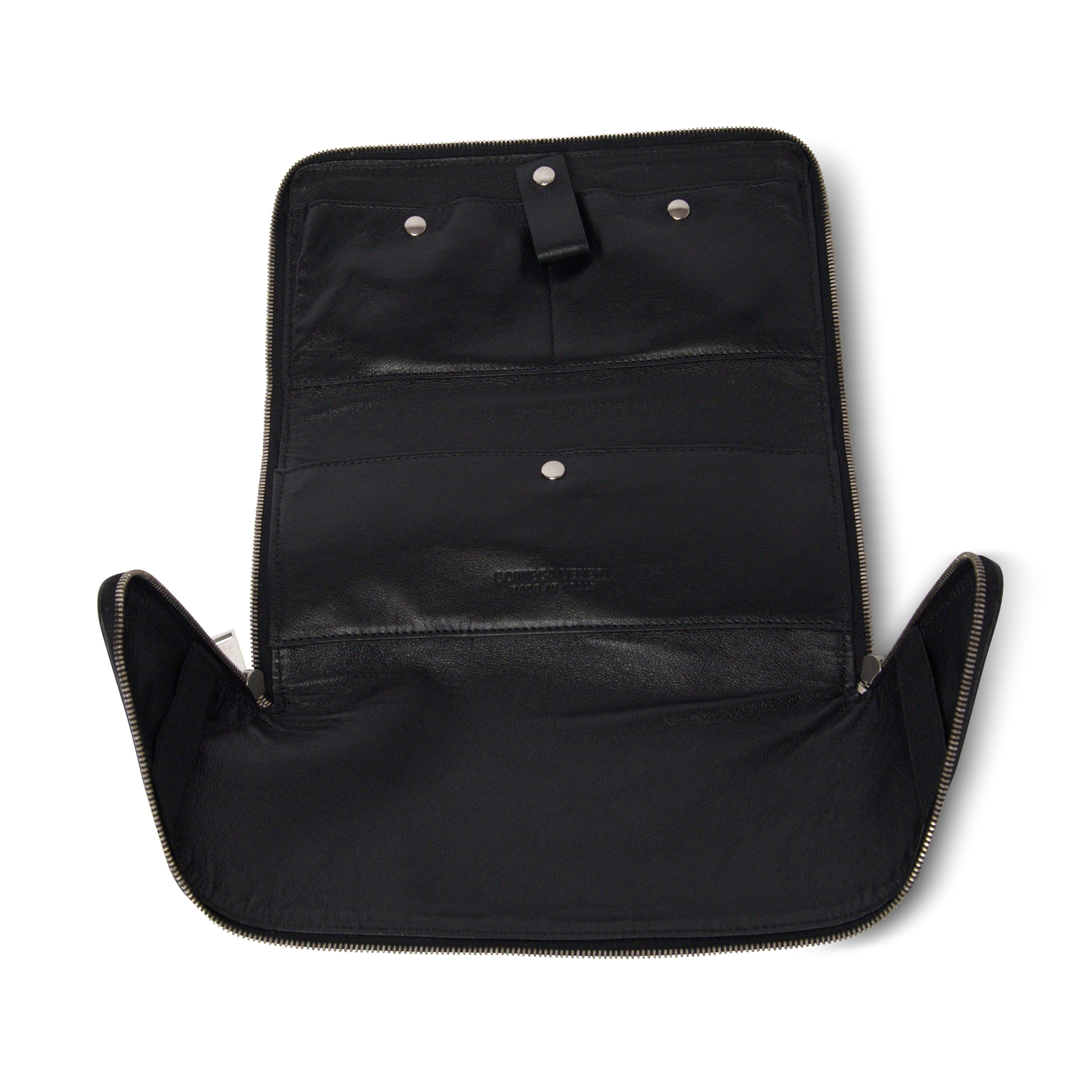 B V  - Leather Black Clutch