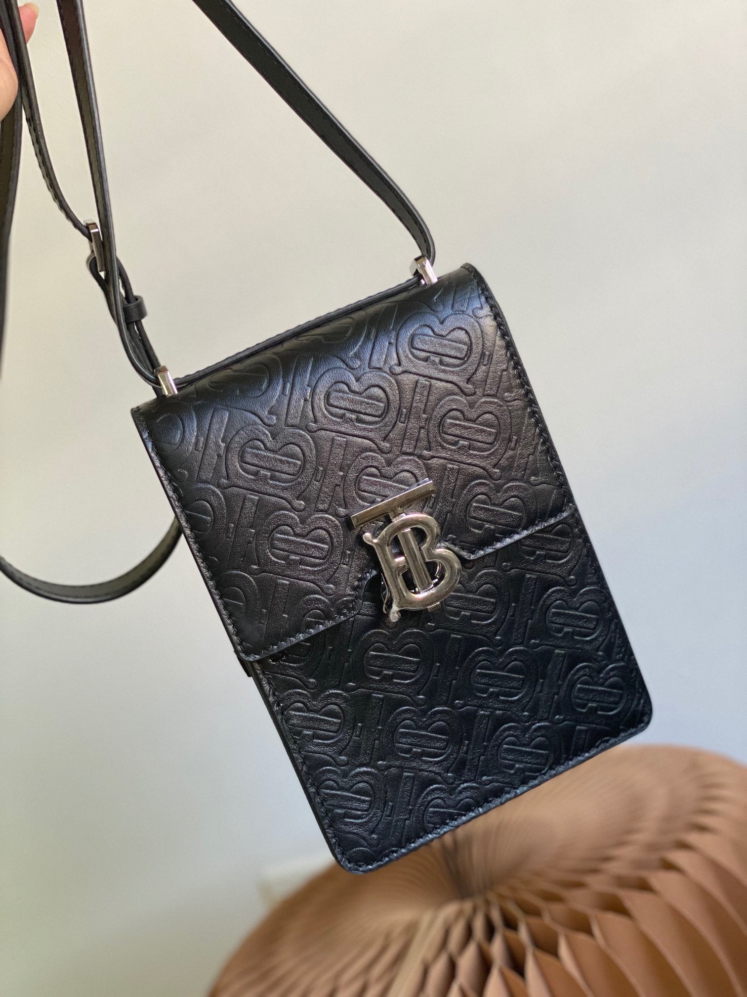 BB Robin Bag Monogram Black For Women, Bags 7.5in/14LO 80328991