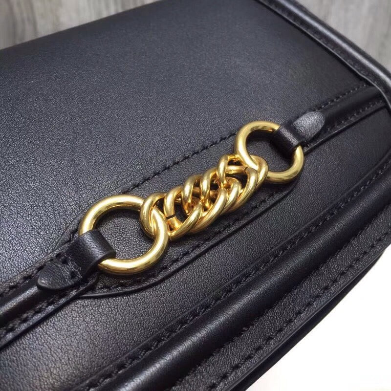 B-Berry - BB  Smooth LiNike Shoulder Bag Black For Women, Bags 9.1in/23LO