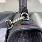 BLN-Ciaga Hourglass Small Handbag In Dark Grey, For Women,  Bags 9in/23LO 5935462107U1309