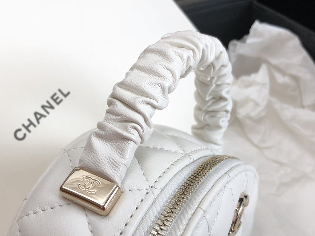 CHL - Vanity Case Shiny Gold White Bag For Women 9.5LO/3.7in