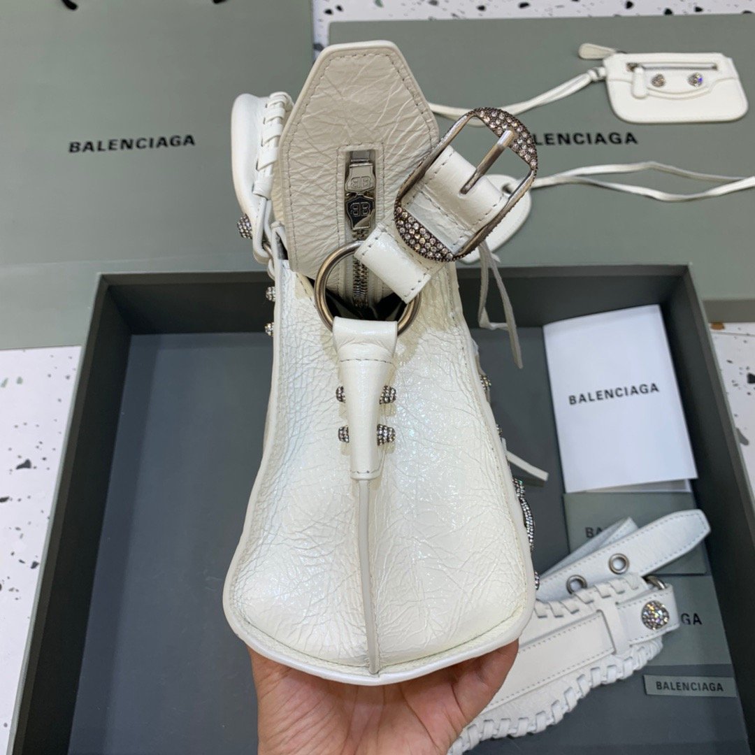 BLN-Ciaga Neo Cagole XS Handbag In White, For Women,  Bags 15.3in/39LO 700451210B09104