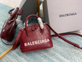 BLN-Ciaga Ville Mini Handbag In Dark Red, For Women,  Bags 4.7in/12LO