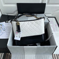 CHL - Gabrielle Hobo Handbag White/Black For Women Bags, Shoulder And Crossbody Bags 9.8in/25LO A93824 Y61477 C0200