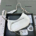 BLN-Ciaga Le Cagole XS Shoulder Bag In White, For Women,  Bags 13in/33LO 700940210BK9104