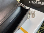 CHL - Woc Camellia Black Bag For Women 12LO/4.5in