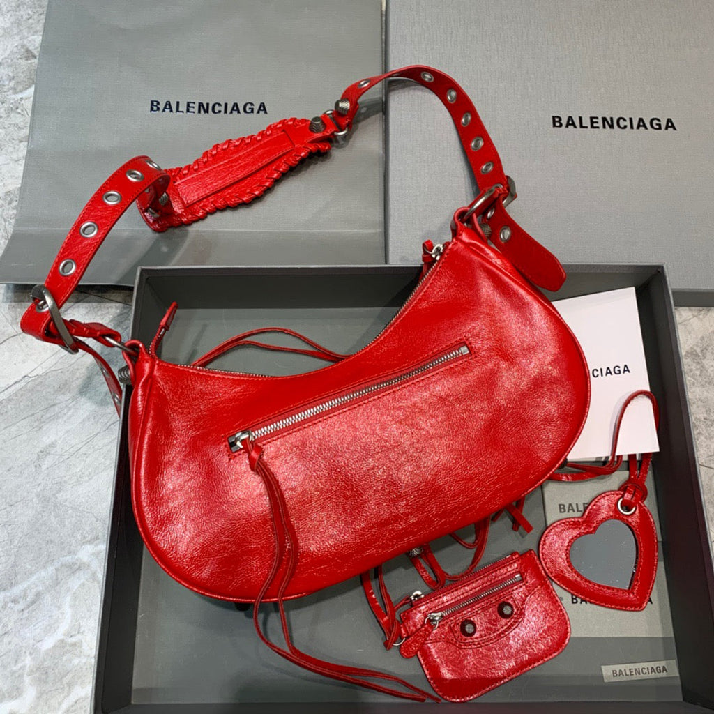 BLN-Ciaga Le Cagole XS Shoulder Bag In Red, For Women,  Bags 13in/33LO