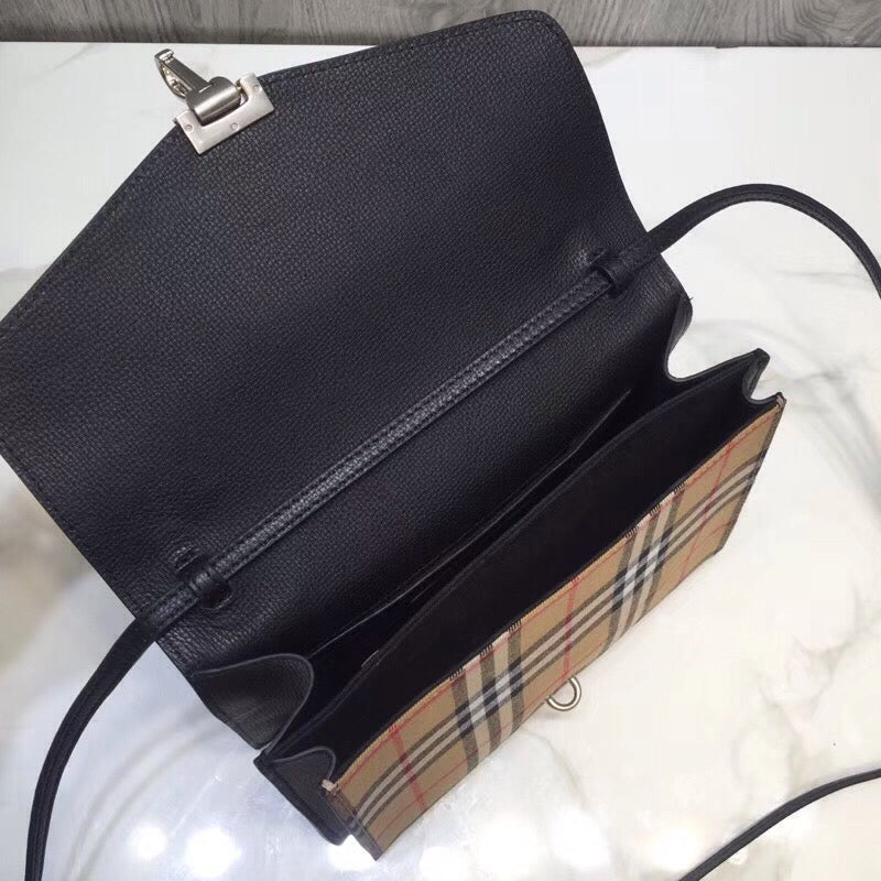 B-Berry - BB  Small  Check And Crossbody Bag Black For Women, Bags 9in/24LO
