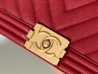 CHL - Medium Boy Handbag Red For Women 9.8in/25LO A67086